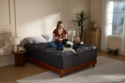Bamboo Cooling Mattress Topper with 4'' Dual Memory Foam