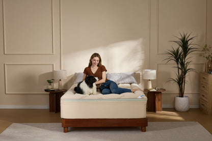 Bamboo Cooling Mattress Topper with 4'' Dual Memory Foam
